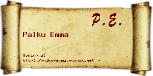 Palku Emma névjegykártya